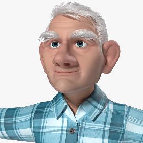 Tom Old Man Cartoon